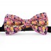 Papion personalizat, model flori, trandafiri multicolori